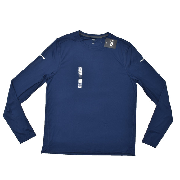 DSG Other - DSG Men's Stride Long Sleeve Run Tee Regular Size L University Navy Blue NEW